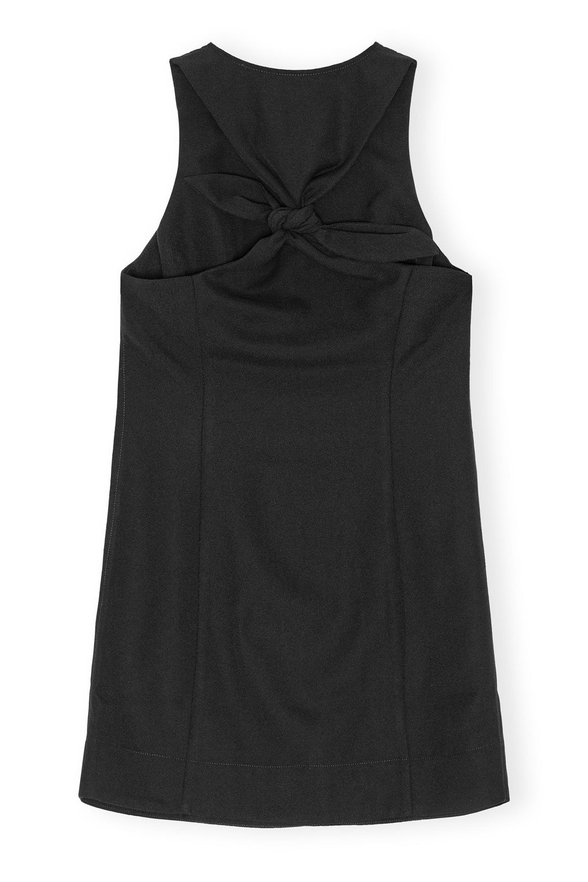 Light Twill Suiting Mini Dress - Black