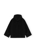 Boiled Wool Midi Jacket - Sky Captain