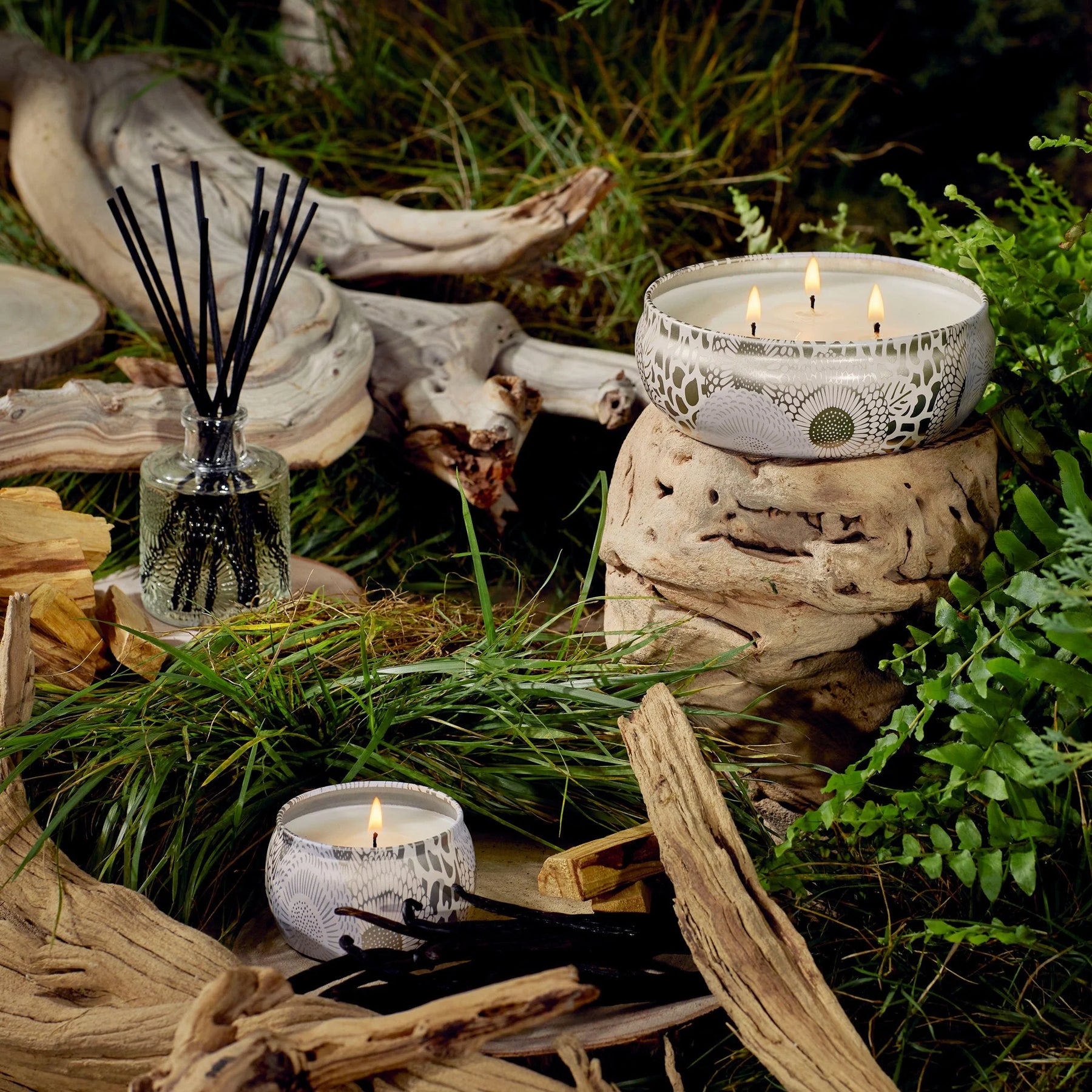 3 Wick Tin Candle - Santal Vanille
