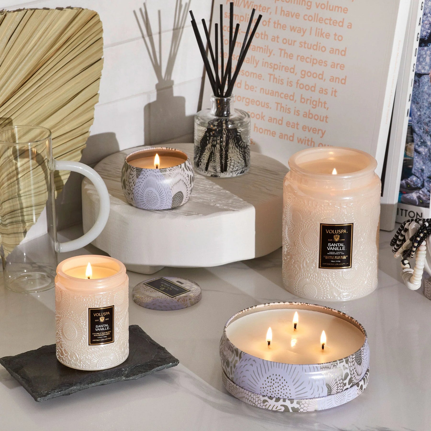 Voluspa Mini Tin Candle - Santal Vanille
