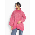 HÉST Fam Long Sweater - Chateau Rose