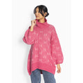 HÉST Fam Long Sweater - Chateau Rose
