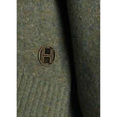 Fam Patch Short Sweater - Winter Moss