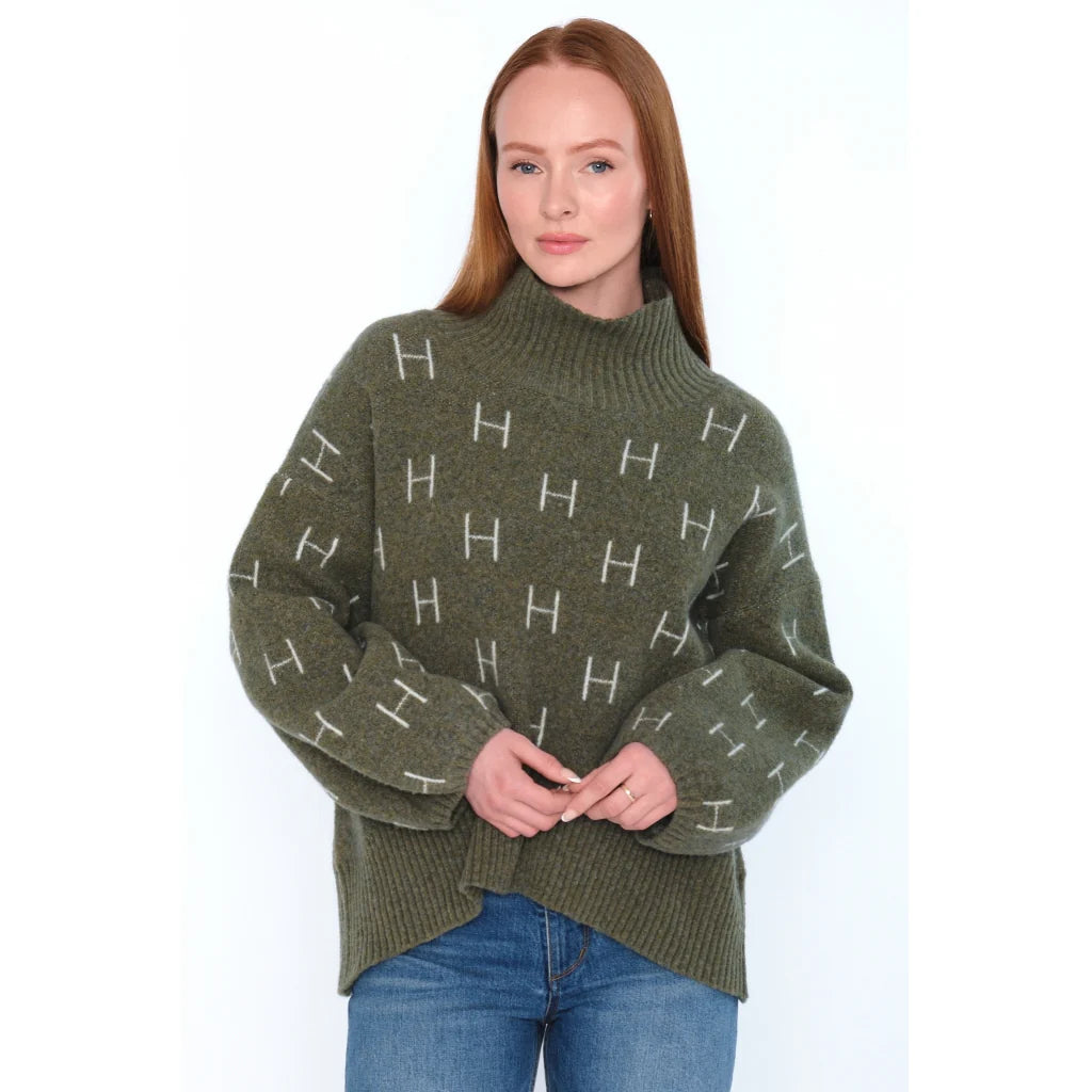 HÉST Fam Short Sweater - Winter Moss