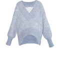 Fam V-Neck Tröja - Faded Denim