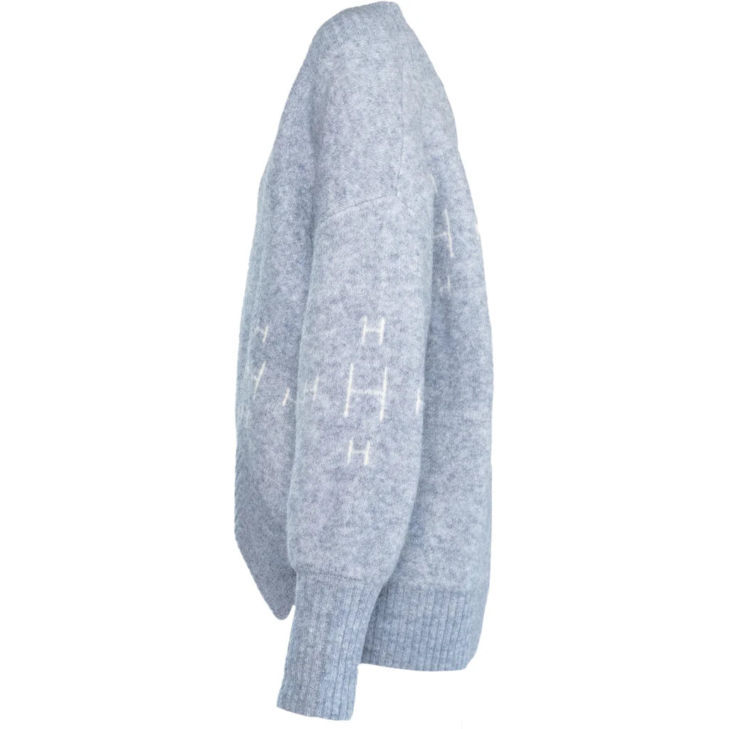 Fam V-Neck Tröja - Faded Denim