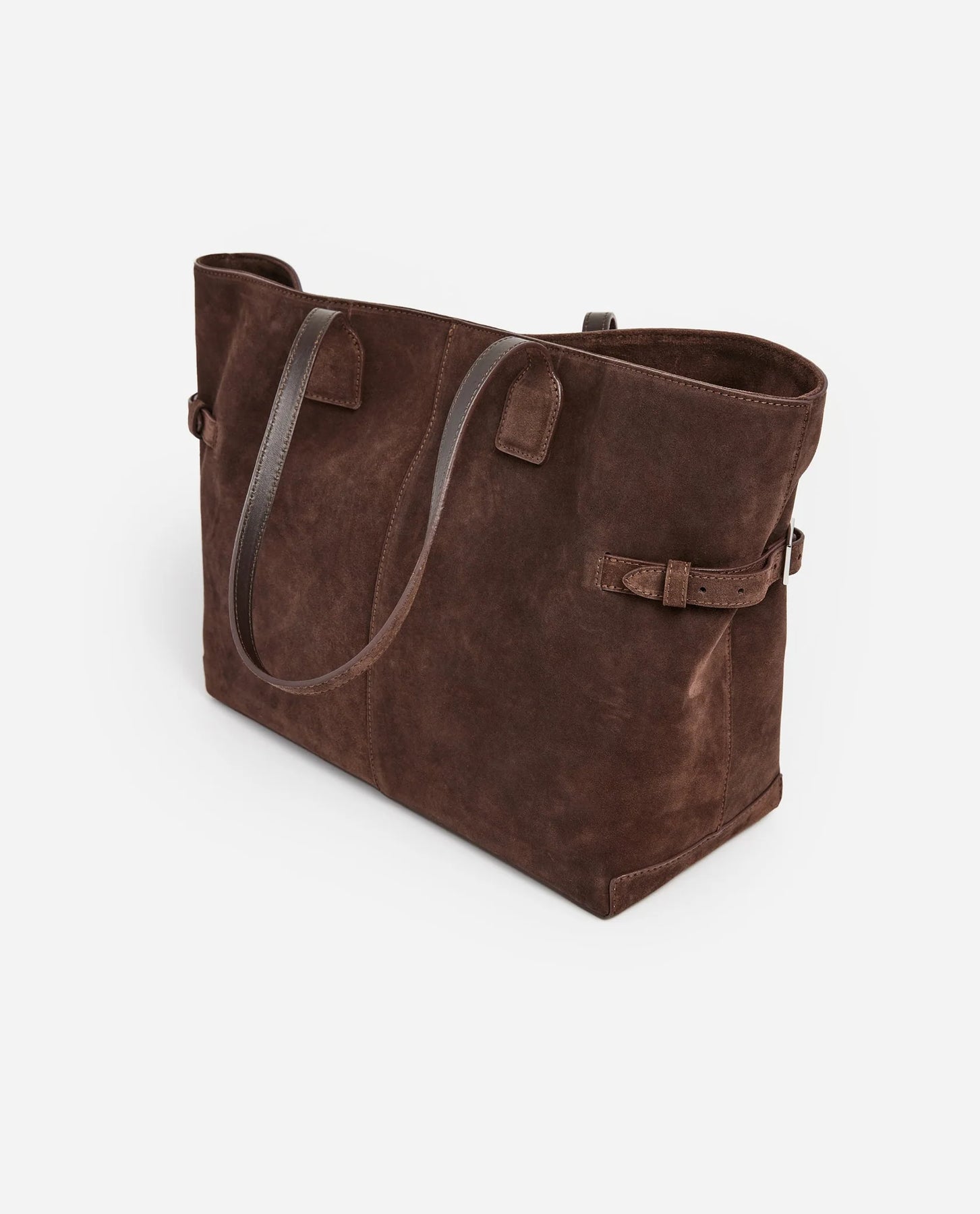 Lesley Tote Bag - Suede Chocolate