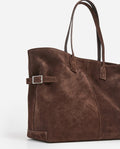 Lesley Tote Bag - Suede Chocolate