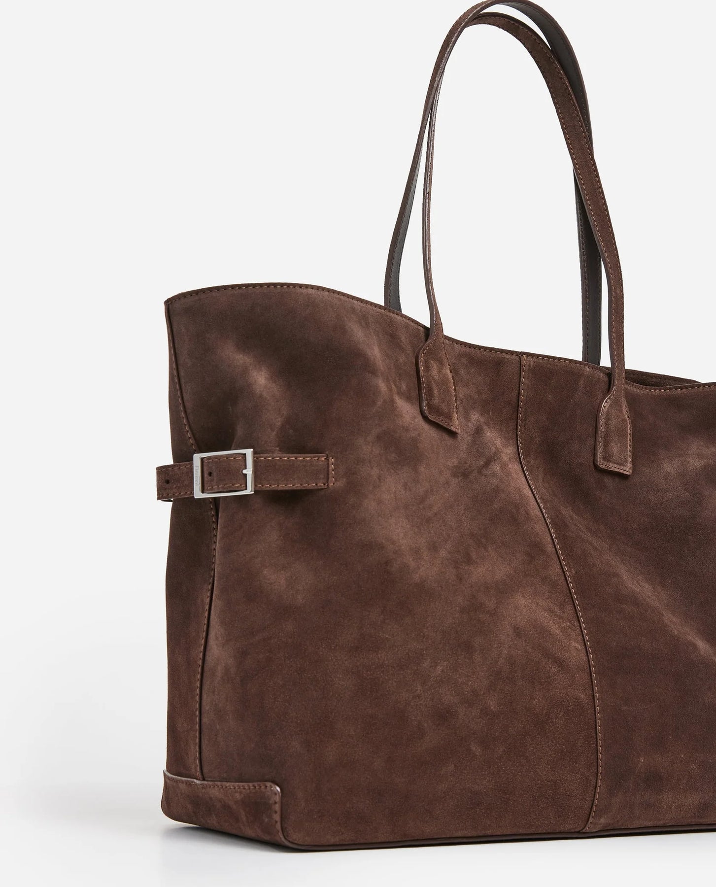 Lesley Tote Bag - Suede Chocolate