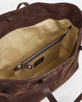 Lesley Tote Bag - Suede Chocolate