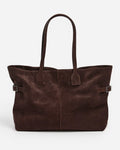 Lesley Tote Bag - Suede Chocolate