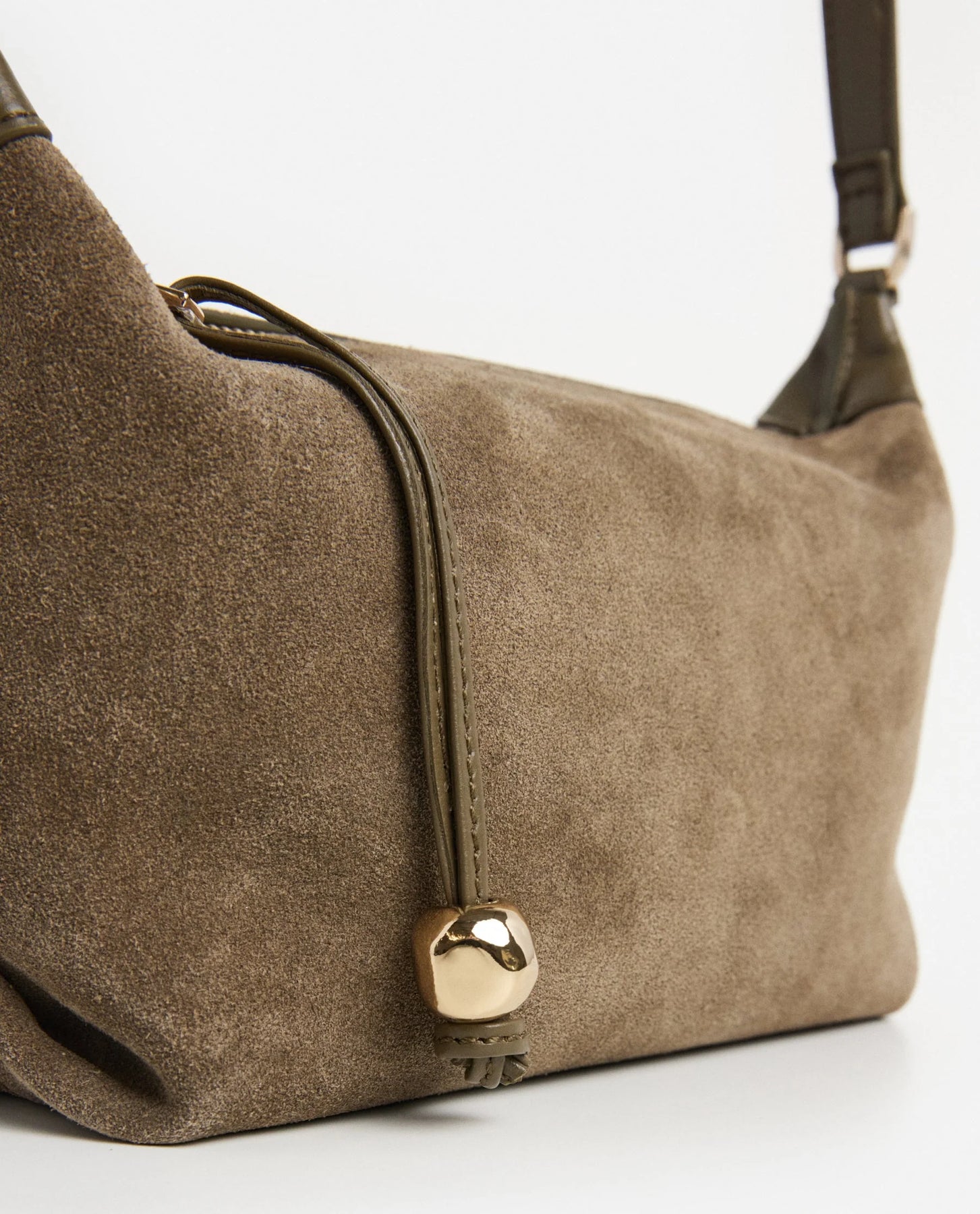 Ru Crossbody - Olivgrön Mocka