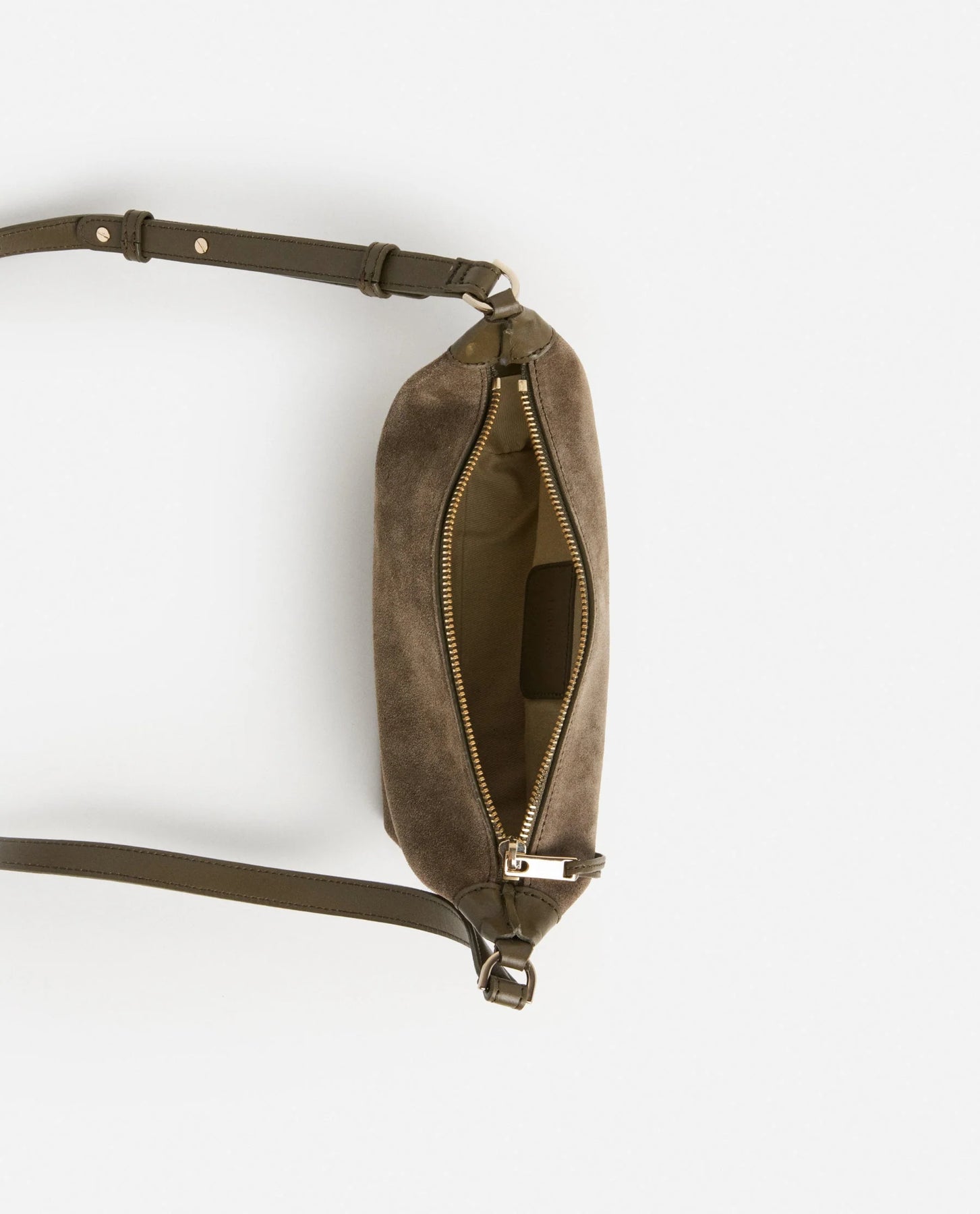 Ru Crossbody - Olivgrön Mocka