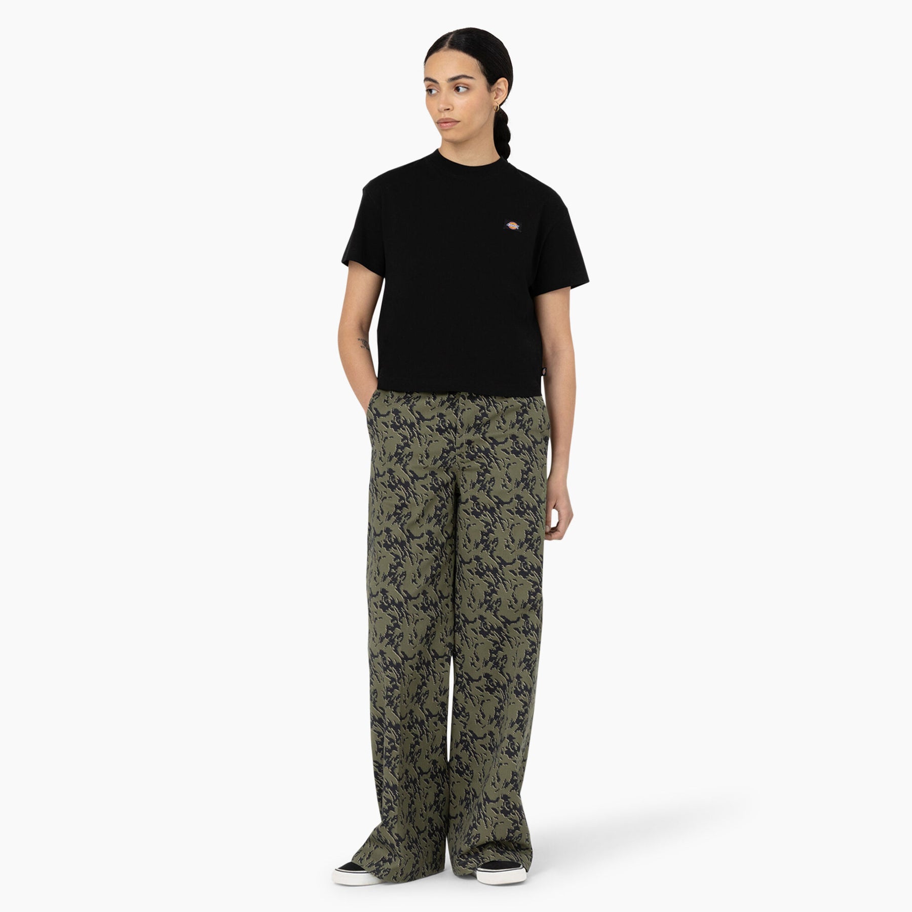 Oakport Boxy Tee Ss W - Black