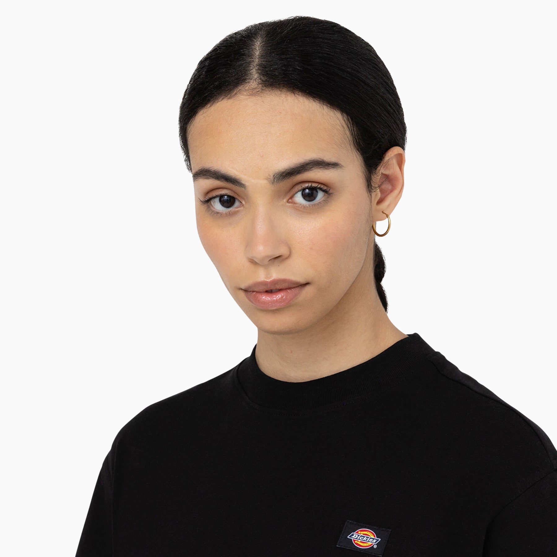Oakport Boxy Tee Ss W - Black