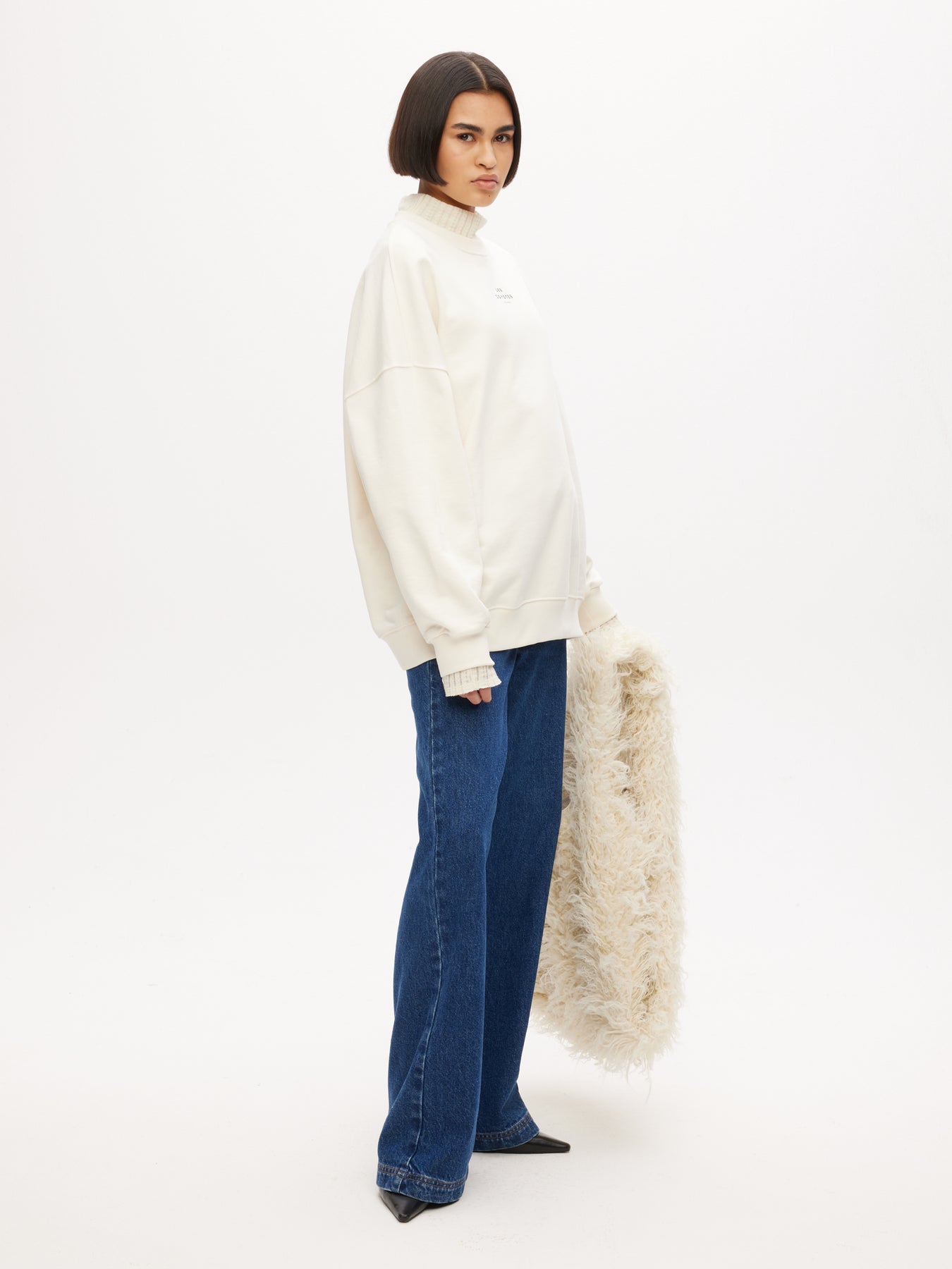 Oversized Logo Sweatshirt - Off-White