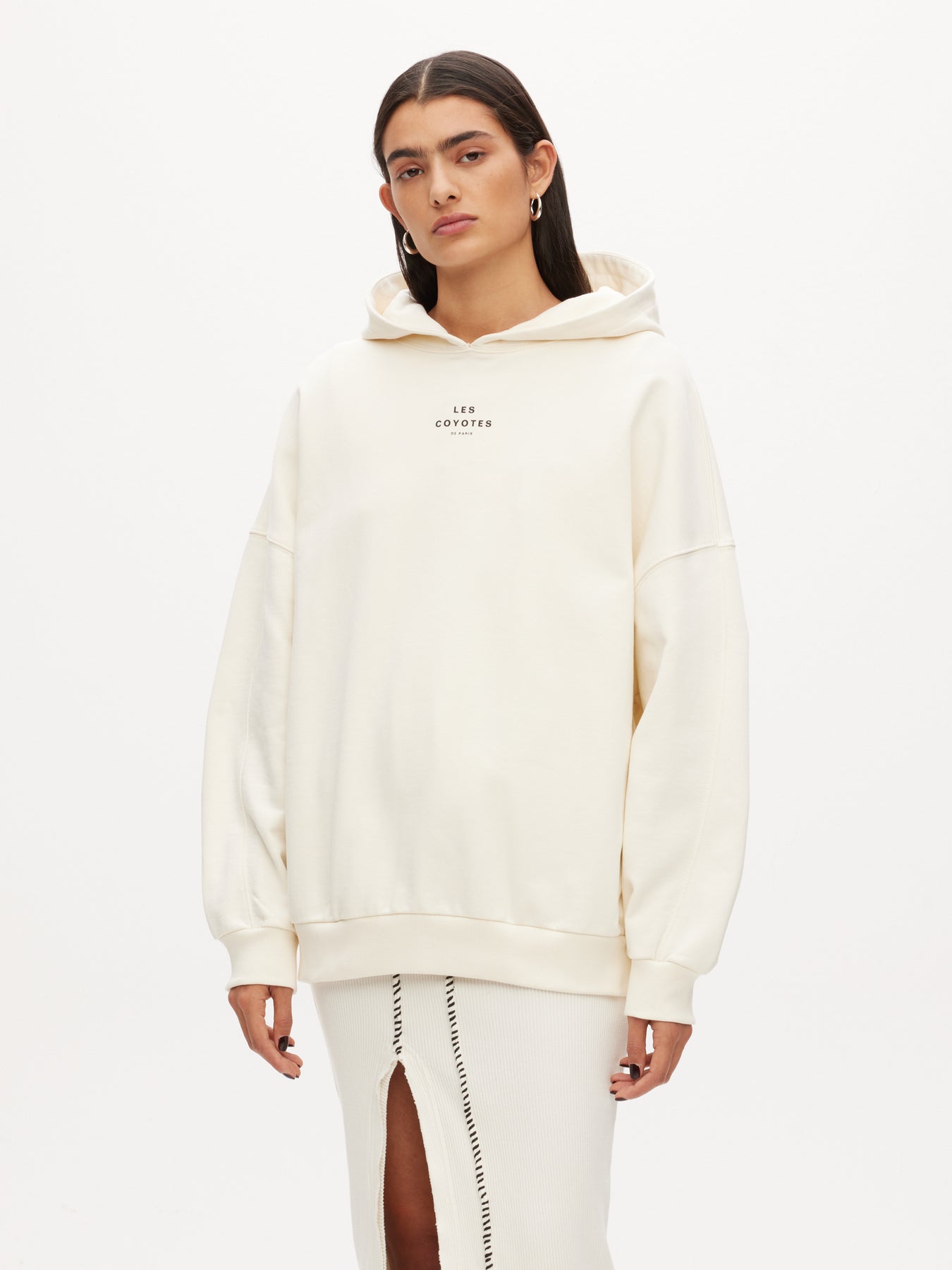 Oversized Logo Hoodie - Off-White