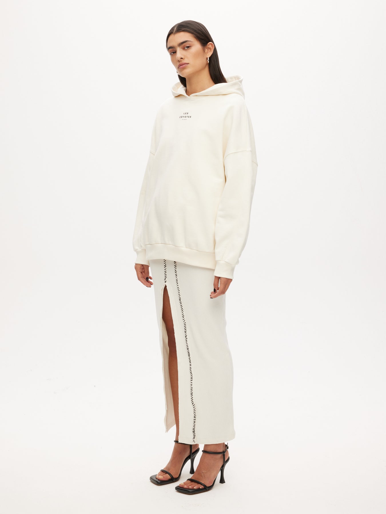 Oversized Logo Hoodie - Off-White
