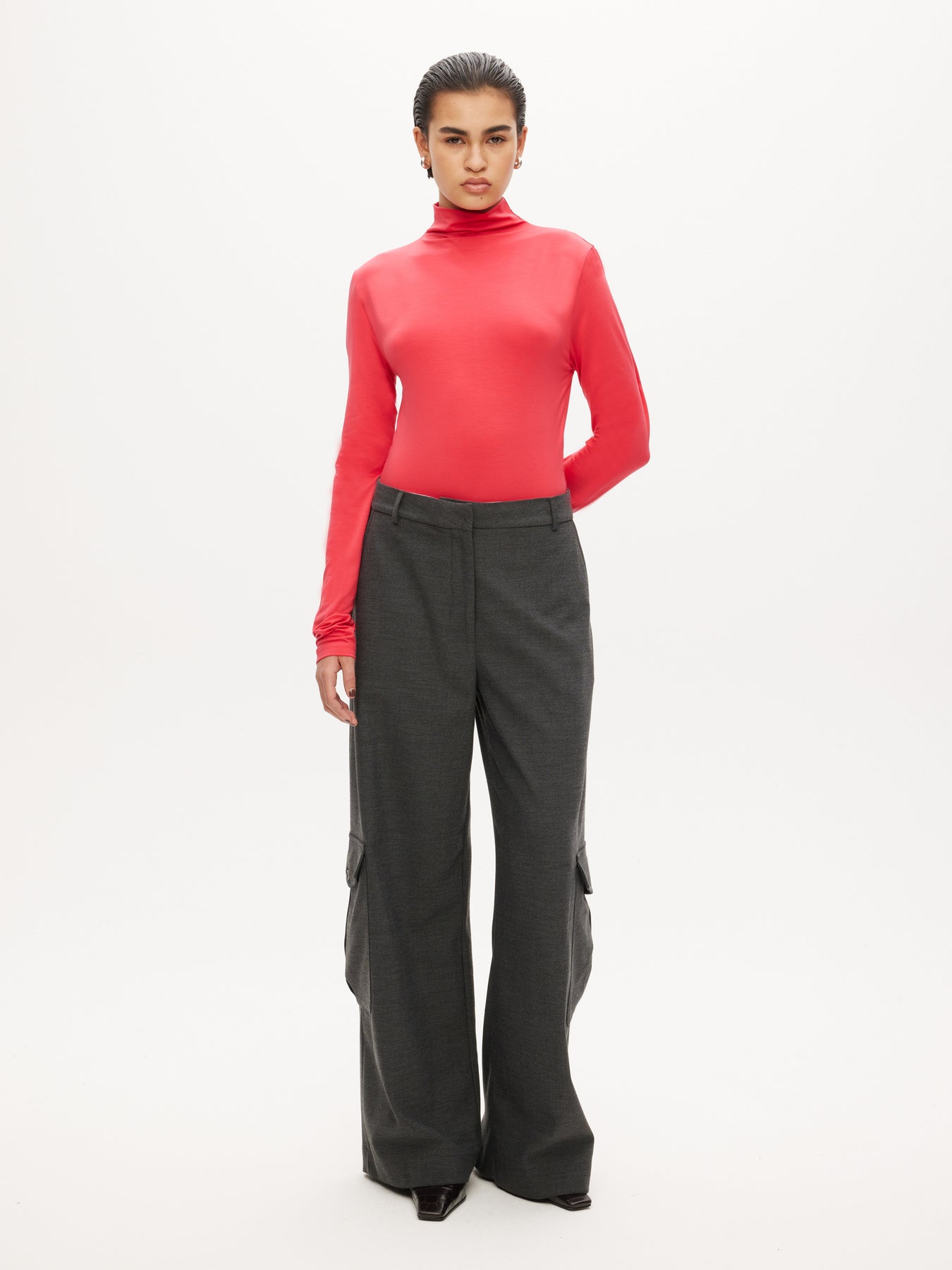 Cargo Trousers - Grey Melange