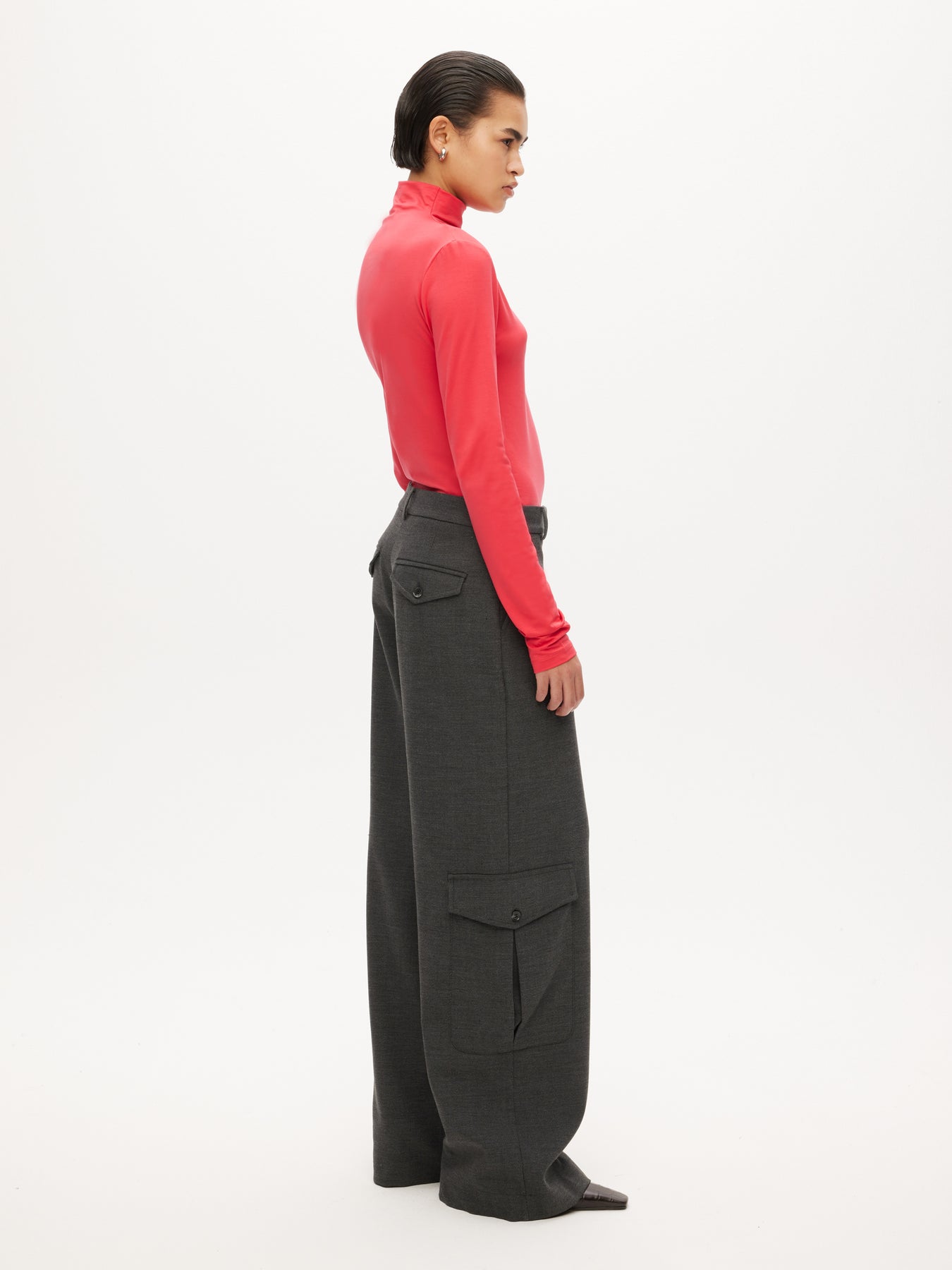 Cargo Trousers - Grey Melange