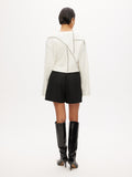 Rib Patchwork Top - Off-White