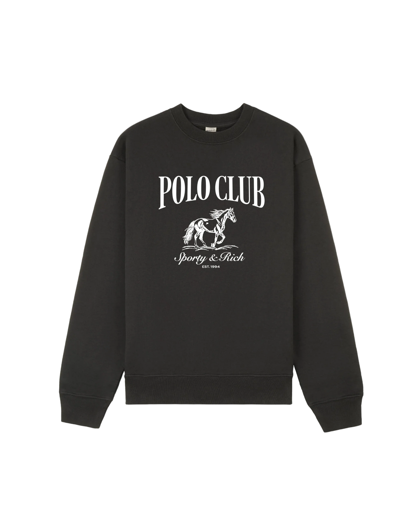 Stallion Crewneck - Faded Black