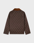 NY Crest Nylon Quilted Jacket - Brun