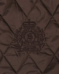 NY Crest Nylon Quilted Jacket - Brun