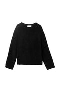 Mountain Oversized Furry Jumper - Jet Black