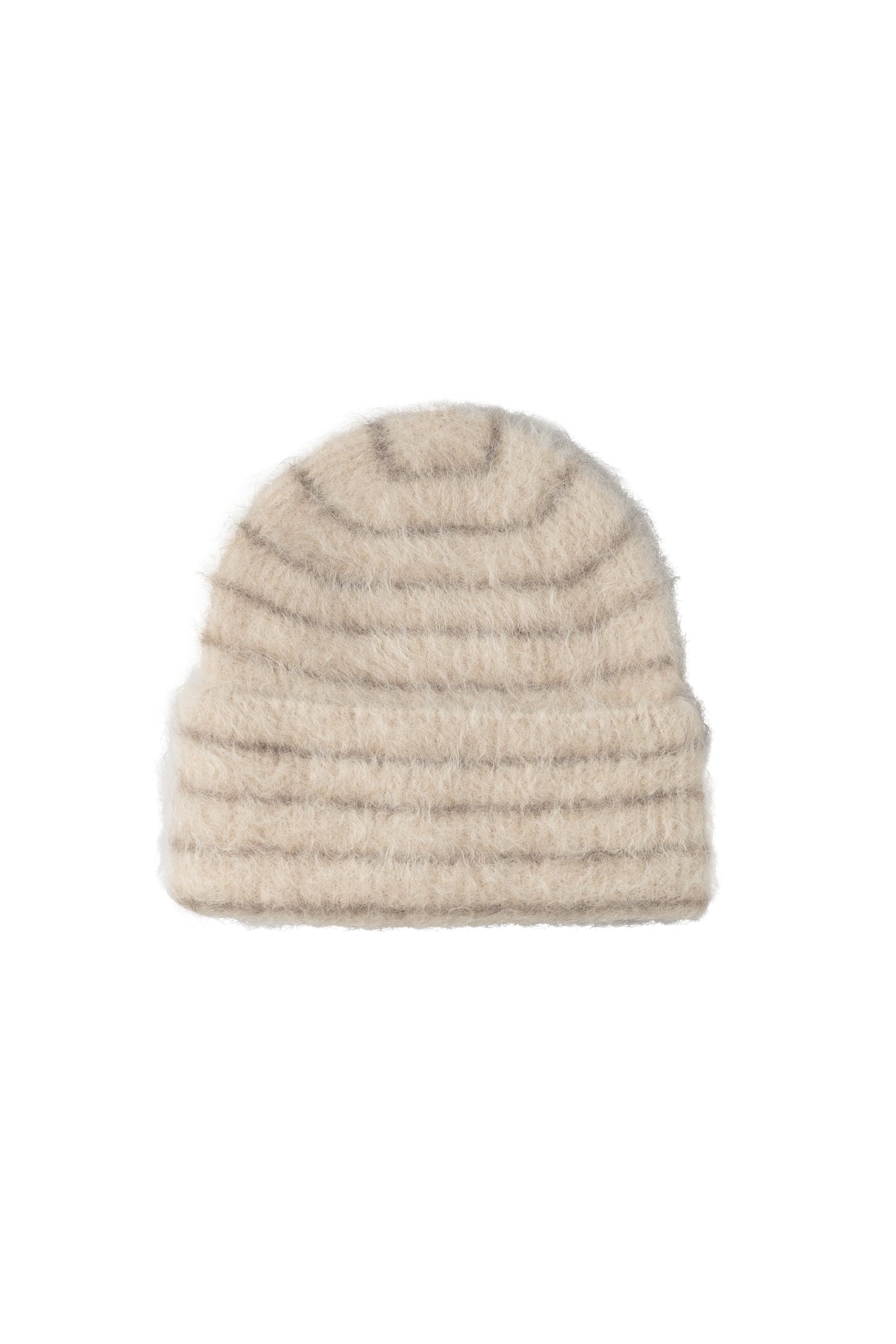 Montpellier Beanie - Brown Cream Stripe