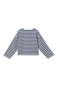 Breton Boatneck Longsleeve - Navy White Stripe
