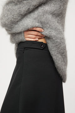 Mountain Oversized Furry Jumper - Grey Melange