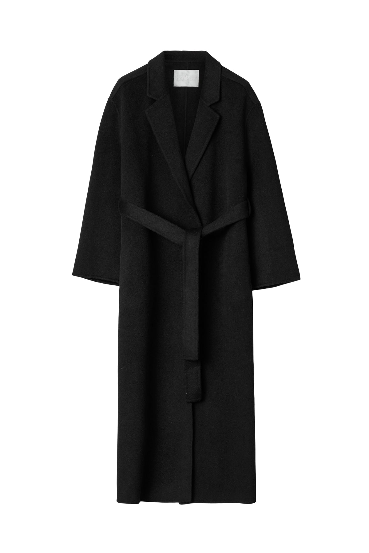 Double Wrap Coat - Svart