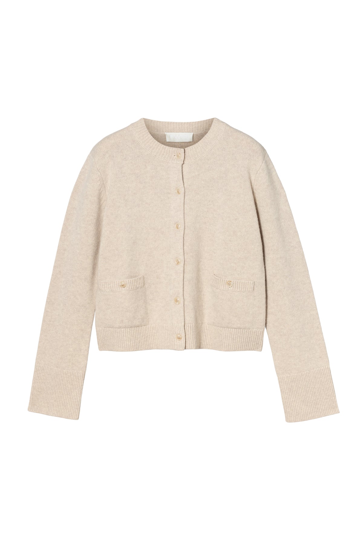 Structured Wool Cardigan - Barley