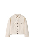 Oversized Denim Jacket - Ecru