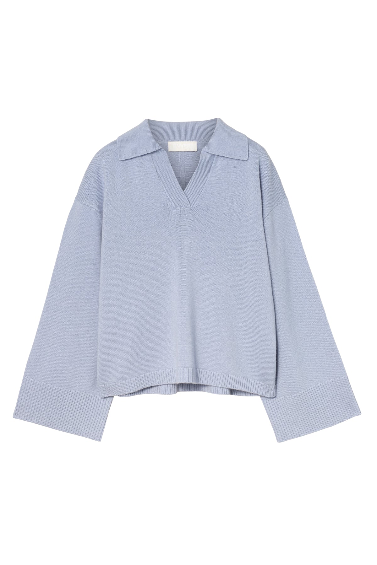 Cape Cod Polo Sweater - Cornflower Blue