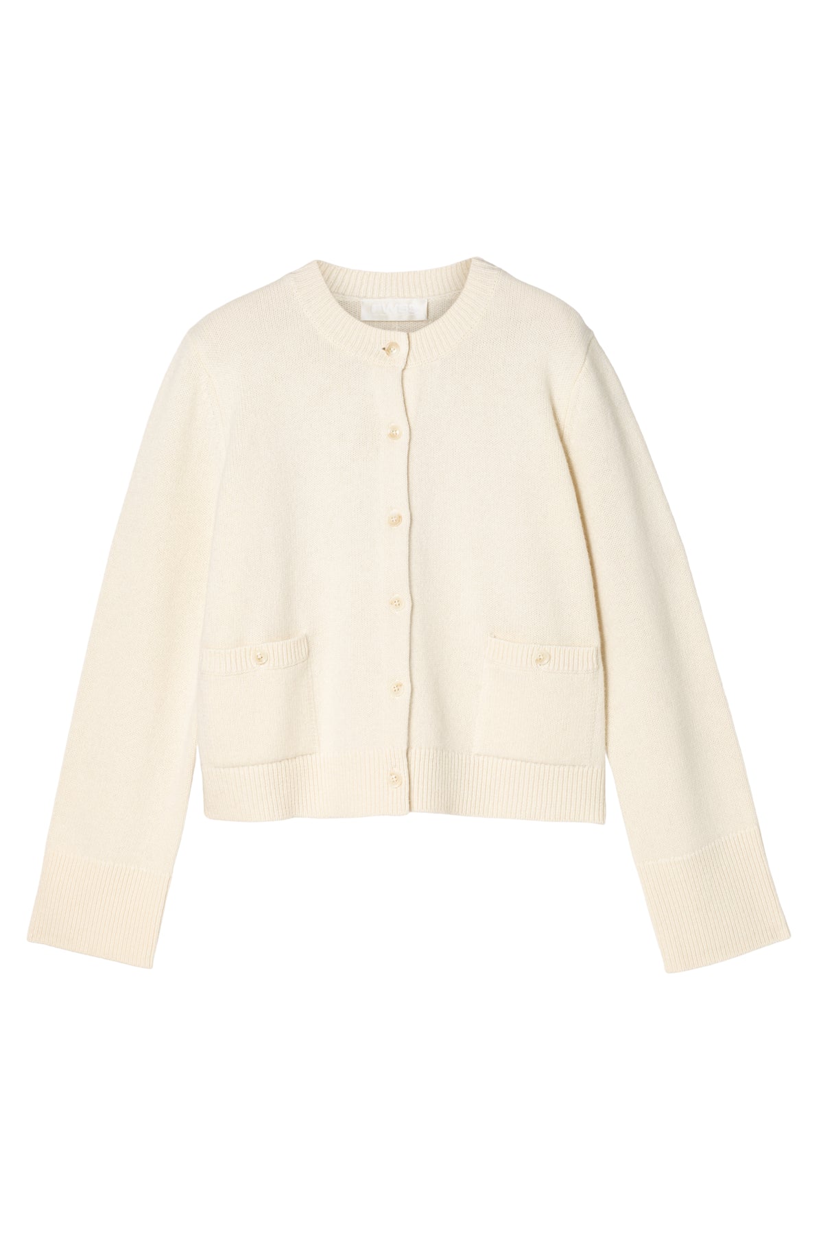 Structured Wool Cardigan - Snowflake