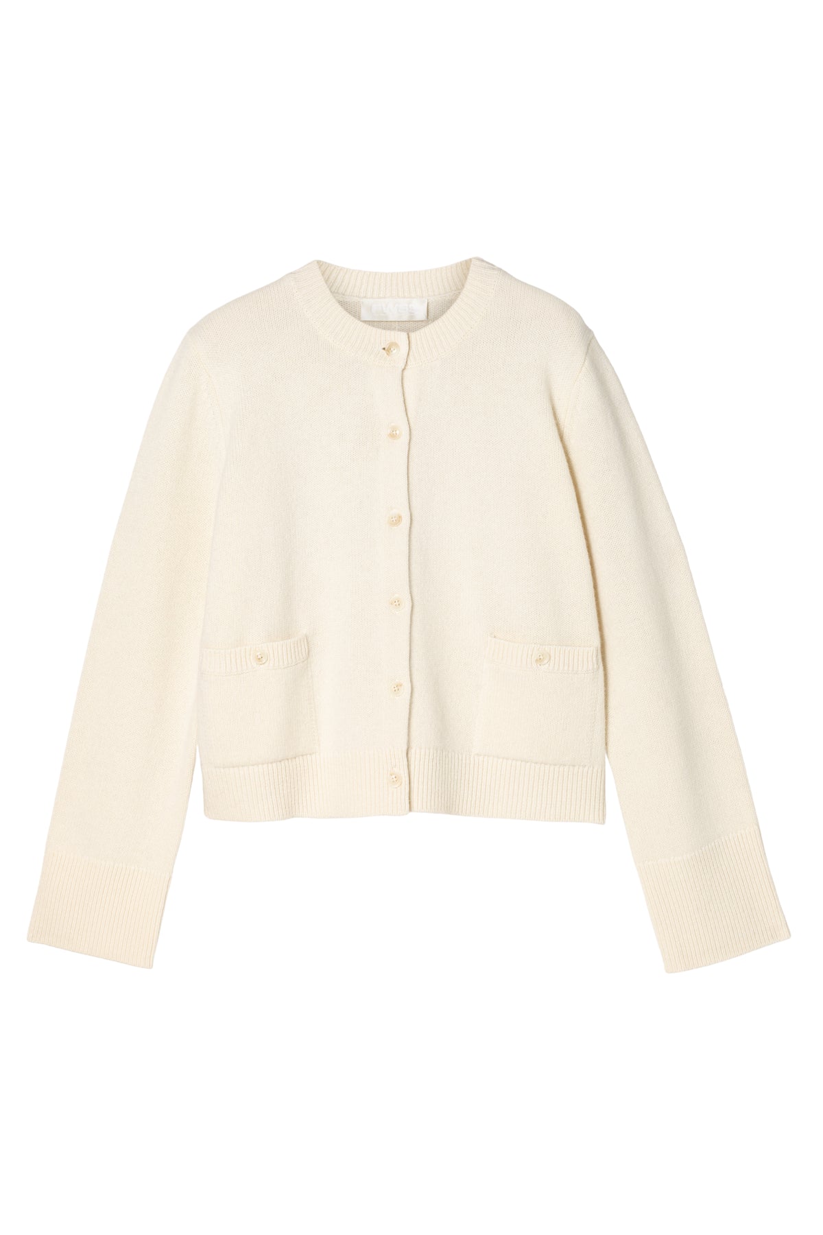 Structured Wool Cardigan - Snowflake