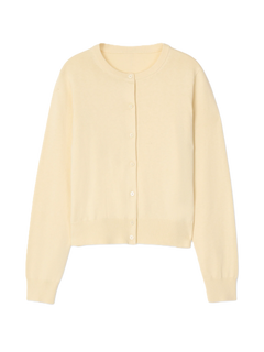 Cotton Cashmere Cardigan - Panna Cotta
