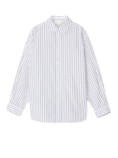Poplin Workwear Shirt - Black White Stripe
