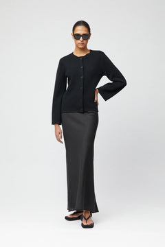 Milano Knit Blazer - Jet Black