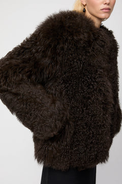 Como Shearling Jacket - Chocolate