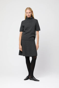 Relaxed Turtleneck Tee - Graphite