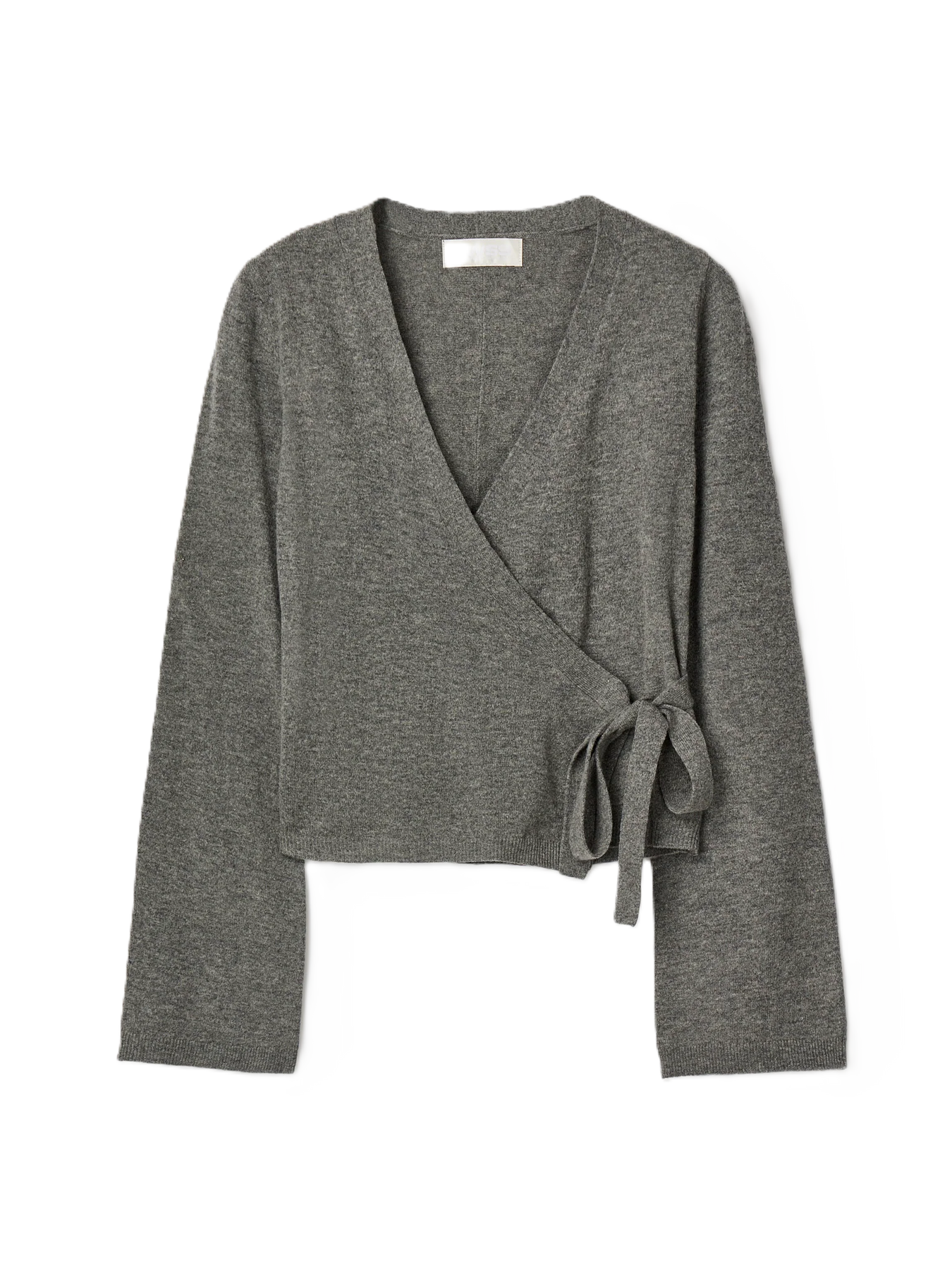 Ballet Wrap Cardigan - Mellangrå