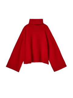 Issa Turtleneck Sweater - Crimson