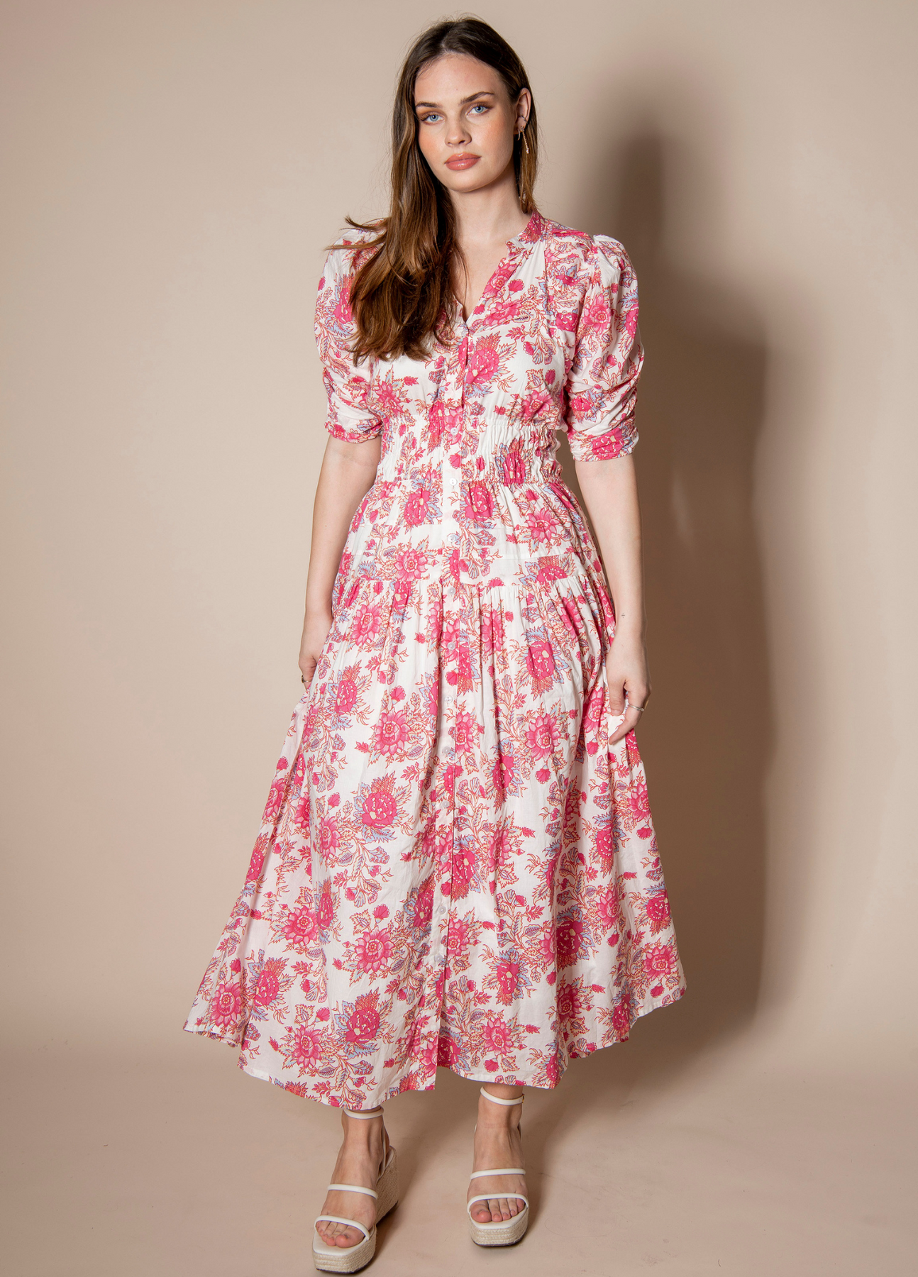Fabienne Dress - Rasberry