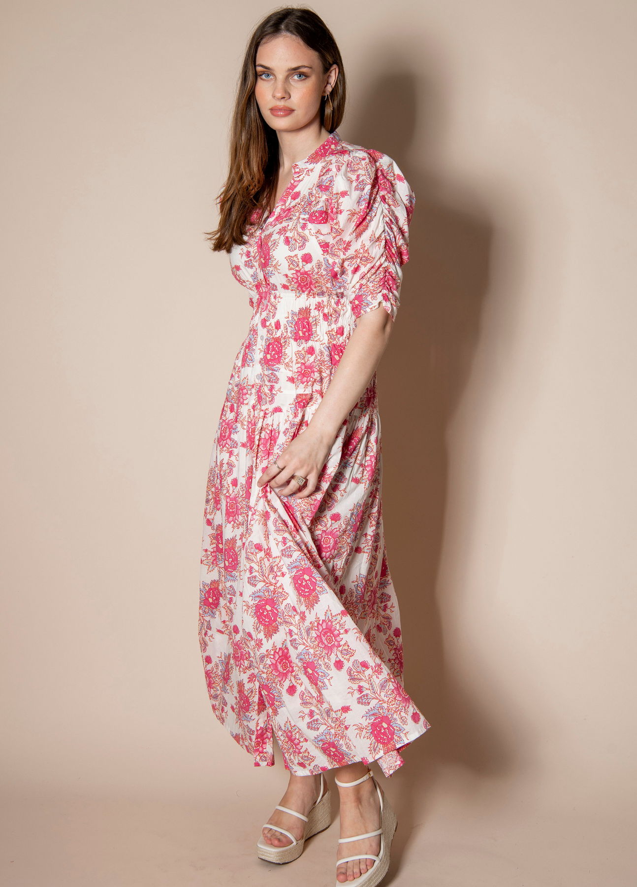 Fabienne Dress - Rasberry