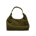 Big Dandy Braided Suede - Dark Olive W. Gold