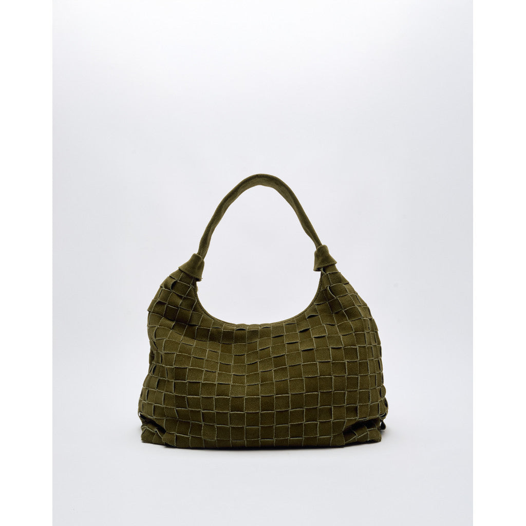Big Dandy Braided Suede - Dark Olive W. Gold