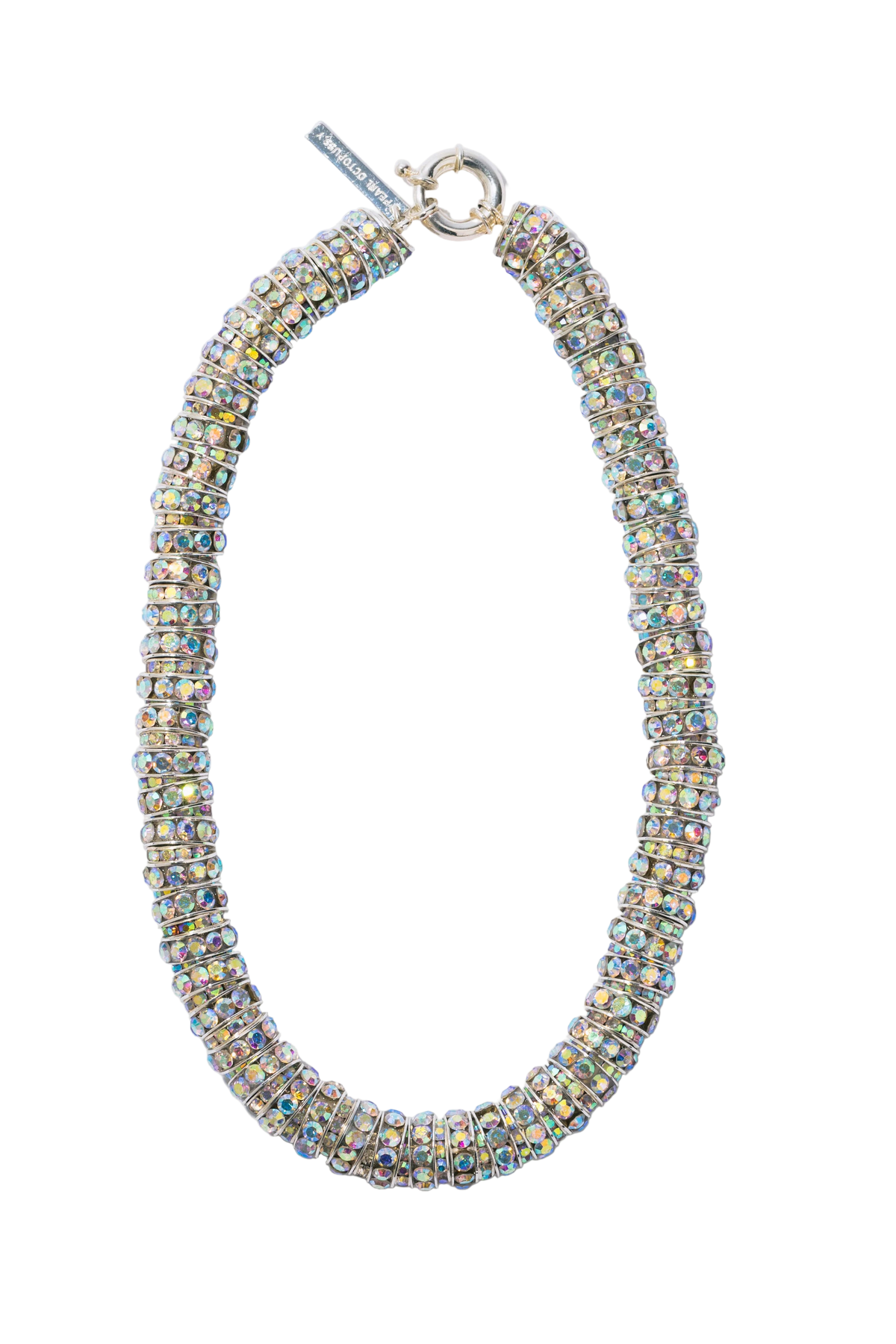 Fat Diamond Necklace - Silver